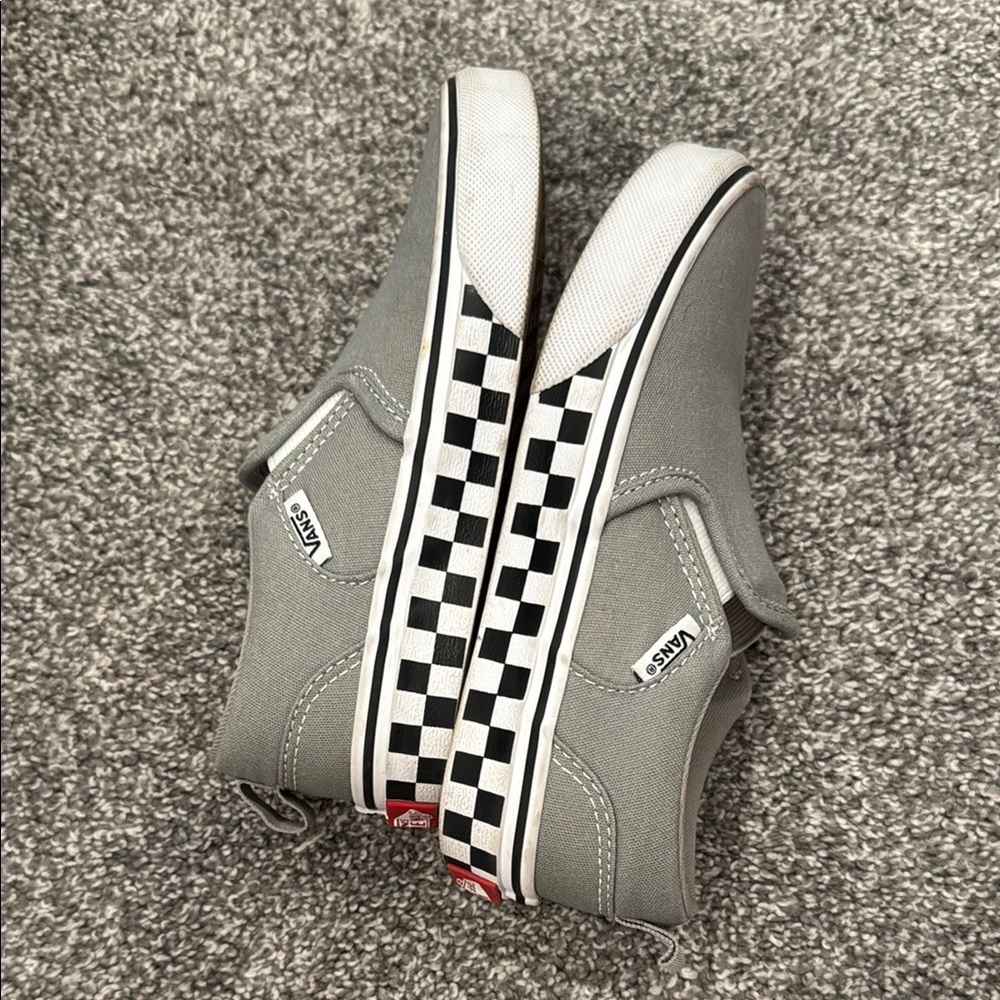 Vans Classic Gray Slip-On Shoes - Picture 8 of 8